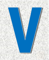 The letter V