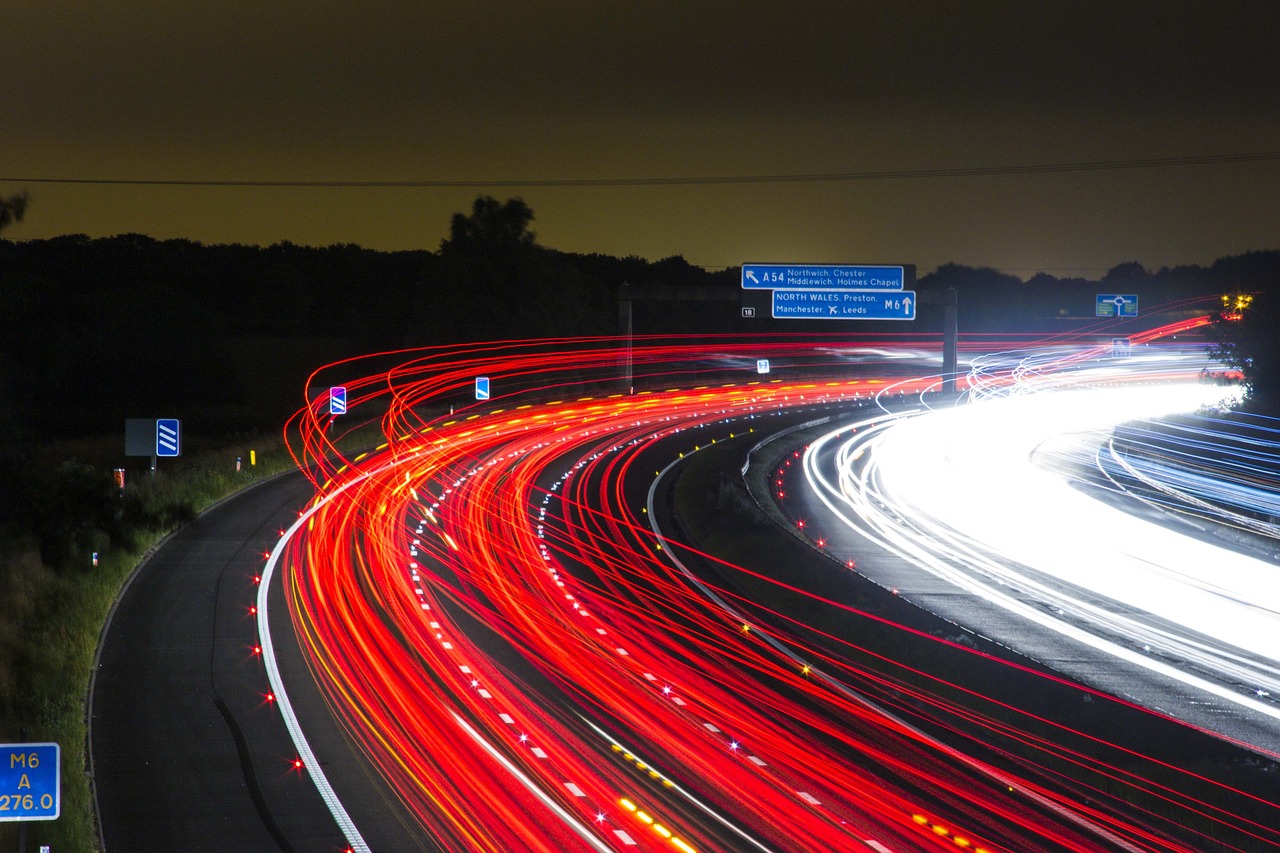 Road at night