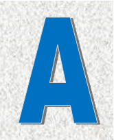 The letter A