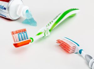 toothbrush and toothpaste