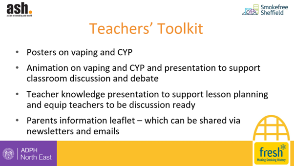 Vaping teacher's toolkit